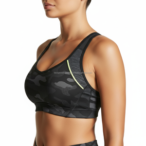 เสื้อชั้นในกีฬาผู้หญิงแบบสั่งทำพิเศษ รองรับแรงกระแทกสูง ลายพราง พิมพ์ลาย สำหรับออกกำลังกาย โยคะ ใส่ได้ในช่วงฤดูร้อน - Product Image 3