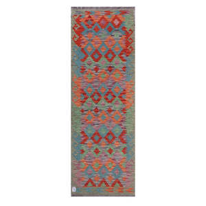 Alfombra Kilim de Maimana, Afganistán, 236 x 80 cm - Product Image 1