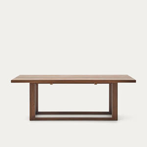 Mesa de Comedor Minimalista de Madera de Teca, Muebles de Exterior Sólidos para el Hogar o la Villa, Diseño de Estructura Duradera para Uso en el Patio - Barces - Product Image 5