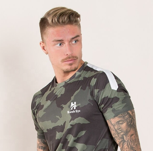 T-shirts décontractés de haute qualité pour hommes, à manches courtes, col rond, 100% coton tricoté, avec logo personnalisé imprimé numériquement, HAWK EYE SPORTS - Product Image 6