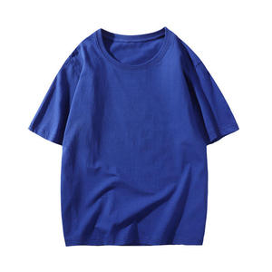 เสื้อยืดคอกลมสำหรับผู้ชายเสื้อโปโลแขนสั้นสำหรับฟิตเนสทรงหลวมมีโลโก้แบบถักสำหรับฟิตเนส - Product Image 2