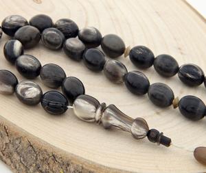 Cuentas de cuerno de búfalo Real hechas a medida de alta calidad islámico musulmán 10mm 33 Uds Tasbih cuentas de oración cuentas de Rosario musulmán Sibha - Product Image 3