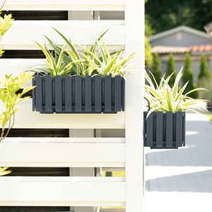 Fioriera da balcone BOARDEE FENCYCASE W, dimensioni (mm) 380x180x162, colore Bianco - Product Image 5