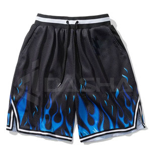 2024 todos los equipos pantalones cortos de baloncesto bordados nuevo diseño Popular malla transpirable de talla grande estilo de conjunto - Product Image 1