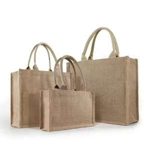 ถุงช้อปปิ้งแบบพกพาทันสมัย ถุงช้อปปิ้งจากปอกระเจา ย่อยสลายได้ นำกลับมาใช้ใหม่ได้ ออกแบบและขนาดตามสั่ง - Product Image 3