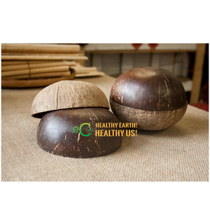 Tazón de Coco Orgánico Eco2Go para Ensaladas, Tazón Reutilizable Ecológico, Tazón Natural Hecho a Mano - Product Image 4