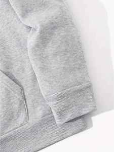 Pull à capuche pour hommes 100% coton à manches longues doublé polaire Logo personnalisé coupe confortable Style Streetwear OEM ODM - Product Image 6