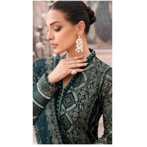 ชุดเดรส2024ปากีสถานแบบปักล่าสุดสำหรับผู้หญิงชุดเดรสสไตล์อินเดียชุดเดรสคาราราราแขนยาว - Product Image 3