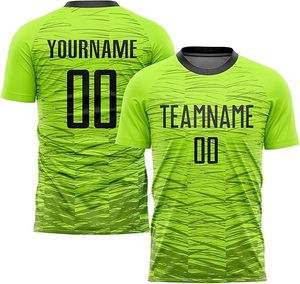 เสื้อฟุตบอลทีมชายแบบกำหนดเอง ชุดยูนิฟอร์มพร้อมชื่อและหมายเลขส่วนตัว แห้งเร็ว ชุดกีฬาฟุตบอล รับผลิตแบบ OEM ODM ขายส่ง - Product Image 4
