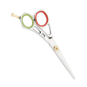 Ciseaux de coiffeur 2024 personnalisés professionnels cisailles réglables en acier inoxydable avec repose-doigt et vis - Product Image 2