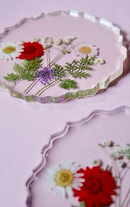 PROCESSUS de sous-verres en résine de luxe faits à la main tampons carrés de couleur personnalisables pour ensemble de table de tapis de cuisine meilleur prix - Product Image 2