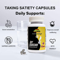 Capsules de satiété personnalisées OEM ODM Marque privée Contrôle de l'appétit Gestion du poids Supplément de fibres