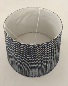 Abat-jour en coton écologique fait à la main bleu traditionnel industriel moderne ferme scandinave table européenne mur de sol - Product Image 6