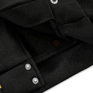 Veste universitaire graphique à blocs de couleurs personnalisée pour hommes impression de lettres audacieuses coupe surdimensionnée stretch streetwear vestes Varsity Letterman - Product Image 4