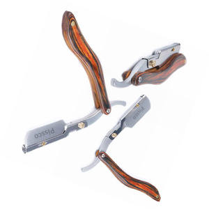 Navaja de barbero, herramientas de barbería, navaja para el cabello con mango de acero inoxidable, navaja de afeitar plegable de filo recto, 1 unidad de Pissco Pakistán - Product Image 3