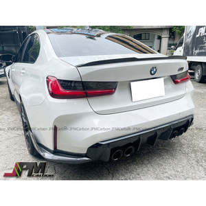 Aileron arrière en fibre de carbone de type bec de canard avec tissage 2x2 100% fibre de carbone véritable pour BMW G82 M4 2020-2025 uniquement par JPMCarbon - Product Image 2