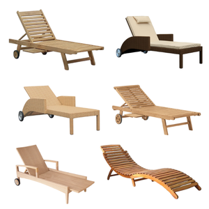 Meubles de patio extérieur utilisés hôtel plage maille blanche chaise longue commerciale côté piscine et plage - Product Image 6