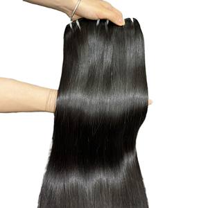 Perruques de cheveux humains vietnamiens de longueur égale à la trame droite d'os vierges 100% disponibles en 10-40 pouces - Product Image 3