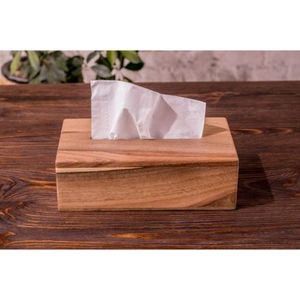 Caja de pañuelos de madera hecha a mano ecológica, caja de almacenamiento de pañuelos decorativa de diseño clásico, servilletero decorativo de mesa de Venta caliente - Product Image 1