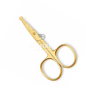 Tijeras para Cutículas de Acero Inoxidable con Acabado Dorado, de Alta Calidad, con Hoja Recta y Afilada, con Punta de Seguridad - Product Image 2