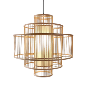 โคมไฟหวายรูปทรงต่างๆสไตล์ยุโรปฝรั่งเศสทันสมัยโคมไฟแขวนเพดานโคมไฟระย้าเวียดนาม - Product Image 5