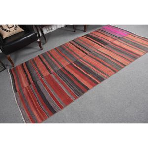 พรมวินเทจ ขนาด 4.5x8.7 ฟุต พรมปูพื้นสีแดงไล่เฉด พรมขนสัตว์ตุรกี - Product Image 5