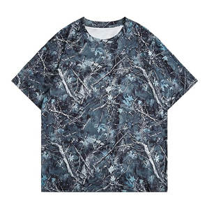 Camiseta de camuflaje de la selva fabricada en Pakistán, tela de algodón de alta calidad, ajuste cómodo, camiseta de camuflaje para hombre. - Product Image 1