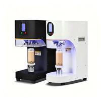 Machine de scellage entièrement automatique double usage pour canettes et gobelets, machine de capsulage pour canettes en aluminium pour les salons de thé au lait