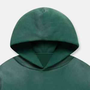 Sweat à capuche d'hiver solide personnalisé pour hommes 100% sweat-shirt lavé à l'acide en molleton de coton - Product Image 3