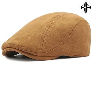 Gorra plana clásica Vintage de alta calidad 100% gamuza genuina logotipo personalizado Casual invierno/primavera/verano sombrero de hiedra-servicio al por mayor - Product Image 3