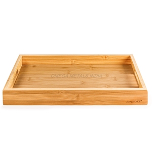 Handmade Wooden <b>Tray</b> in Rustic White Color with Classic Rectangular Shape and Smooth Finish Perfect for Elegant <b>Serving</b> - Product Image 5