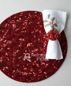 Hot sale New Design <b>Beaded</b> Table <b>Placemats</b> for Decorative Looks Bulk Supplier And Manufacture By Refratex India Made in India fo - Product Image 4
