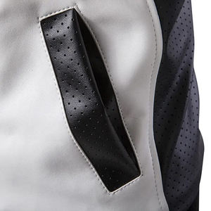 Veste en cuir noir et blanc pour homme, tendance, sur mesure, style motard, prix de gros, nouveau design 2026, vente chaude - Product Image 5