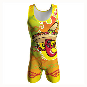 Nouveauté 2026, vêtements de lutte en spandex à sublimation, justaucorps de lutte pour hommes, respirant, personnalisé - Product Image 1