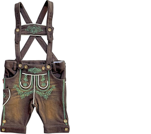 Pantalones bávaros tradicionales para hombre Pantalones cortos de cuero Oktoberfest - Product Image 1