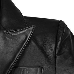 Logo personnalisé Nouveau style Veste en cuir Qualité supérieure 100% Veste d'hiver en cuir de vachette Slim Fit Fashion Biker pour hommes - Product Image 4