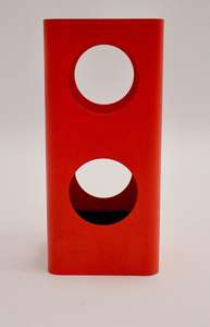 ชั้นเก็บร่มโลหะสีแดงถังร่มเคลือบผงสีแดงอุปกรณ์ตกแต่งบ้านฝนแบบมีสไตล์ - Product Image 2