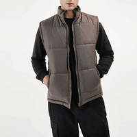 Veste décontractée d'hiver pour homme, veste de sport épaisse rembourrée de duvet, veste sans manches chaude pour l'extérieur, vêtements de mode, veste matelassée, service OEM