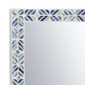 Miroir mural de luxe moderne avec incrustations en os, fait main par des artisans qualifiés, élégant, décoratif, écologique, personnalisé pour salon - Product Image 6