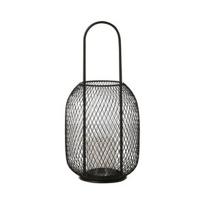 Farol de Hierro Negro Ideal para Decoración Moderna del Hogar, Realza Esquinas, Pasillos, Mesas y Áreas Exteriores con Belleza - Product Image 2