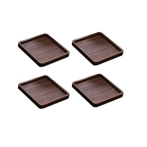 Sous-verres en bois d'acacia de mangue naturelle disponibles de différentes conceptions et formes en gros et prix d'usine d'Inde - Product Image 3