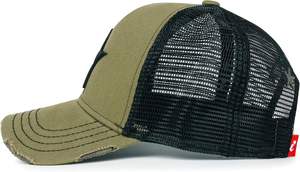 Casquette de camionneur en velours côtelé brodée avec logo personnalisé, unisexe, snapback, dos en maille réglable, couleur unie - Product Image 3