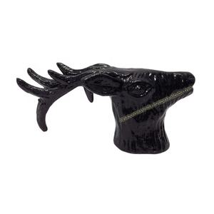 Figurine décorative en métal de Sculpture en aluminium en métal de tête de cerf pour la décoration de mur et de Table - Product Image 1