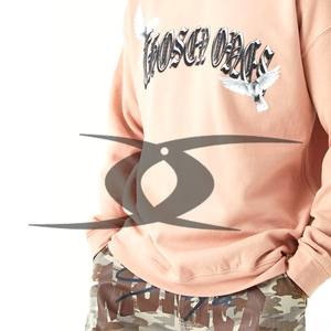 Sweat-shirt à col rond en coton personnalisable pour homme Pull-over d'hiver chaud avec sweat-shirt thermique en crochet en éponge française - Product Image 4