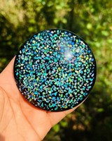 Opale naturelle doublet fantaisie ronde, pierre précieuse de 1000 à 1300 carats, opale de feu multicolore, cristal de guérison et pierre de collection