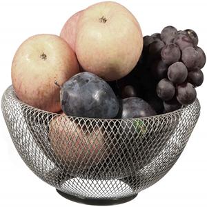 Tazón de fruta decorativo para el hogar personalizado, soporte de aluminio pulido para mesa de cocina para uso en restaurante doméstico, embalado en cartón - Product Image 5