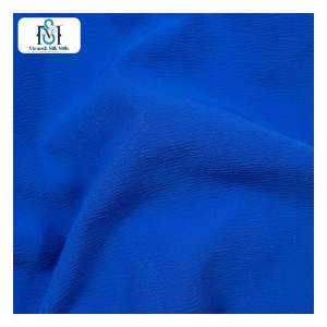 Yoriu ผ้าสแปนเด็กซ์โพลีเอสเตอร์ย้อมสีธรรมชาติธรรมดาสำหรับเดรสยาว - Product Image 1