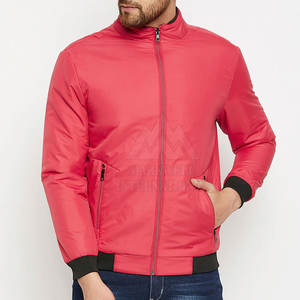 Chaqueta de bombardero transpirable hecha a medida para hombre, chaqueta de bombardero de manga larga para hombre más vendida a la venta - Product Image 1