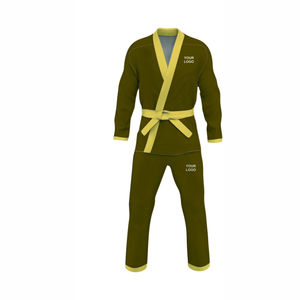 2026เรียบๆ Jiu Jitsu สีขาว gi/bjjj/bjj GI สีน้ำเงินสำหรับผู้ชายเครื่องแบบบราซิล - Product Image 5