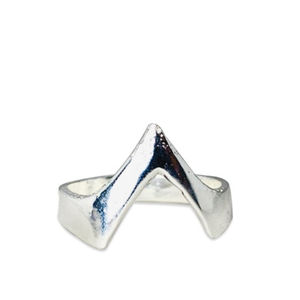 Alta calidad nueva moda 925 plata esterlina en forma de V Chevron anillos estilo bohemio hecho a mano joyería de moda para uso con los dedos - Product Image 1